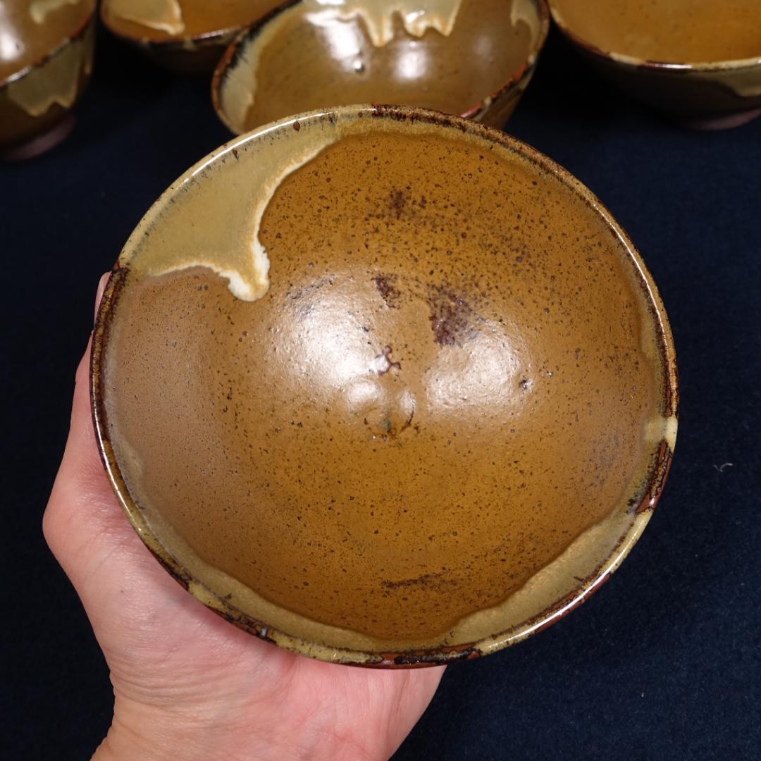 小代焼 小岱焼 近重治太郎 数茶碗 10客 共箱 茶道具