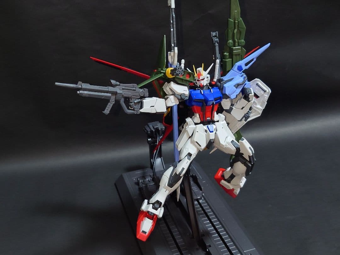 mg パーフェクトストライクガンダム グランドスラム装備型 パチ組 素組み