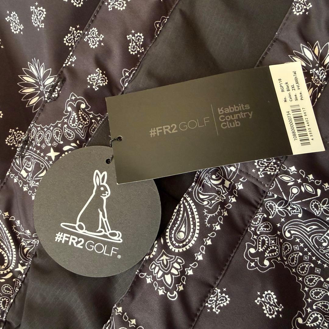 #FR2 GOLFエフアールツーゴルフ 中綿パンツペイズリー柄2XL新品タグ付き
