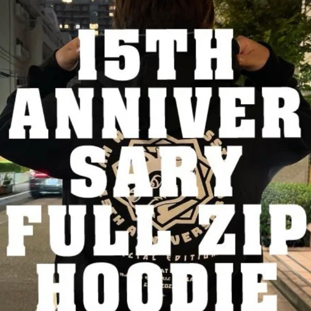 マンウィズ　パーカー　15th Anniversary Hoodie サイズⓂ️