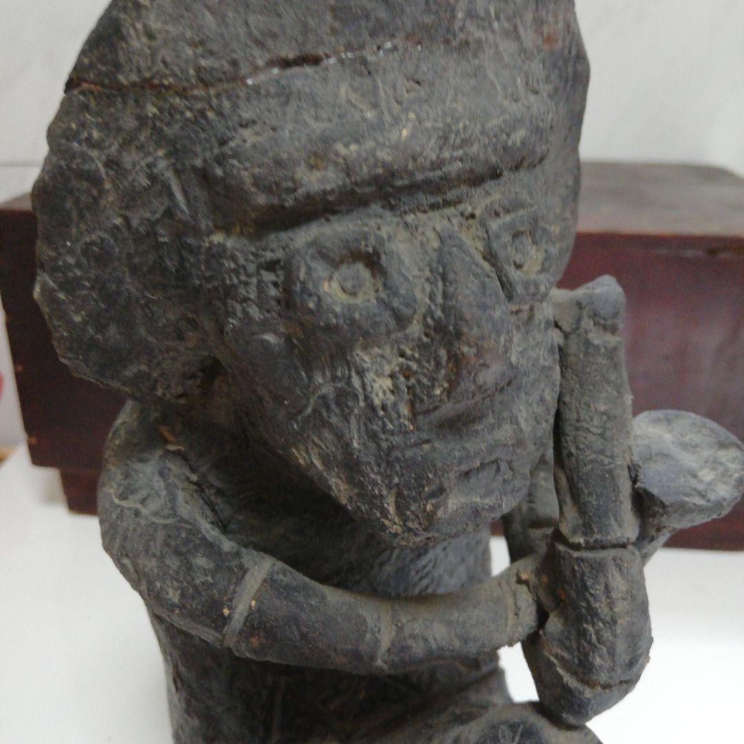 極稀少レア南米メキシコOR中近東ヨルダン　アステカ重量有出土発掘石仏埴輪