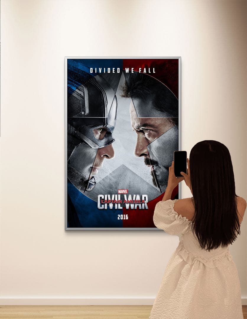 *枚数限定*映画館用両面印刷ポスターUS版:シビル・ウォー/キャプテンアメリカ