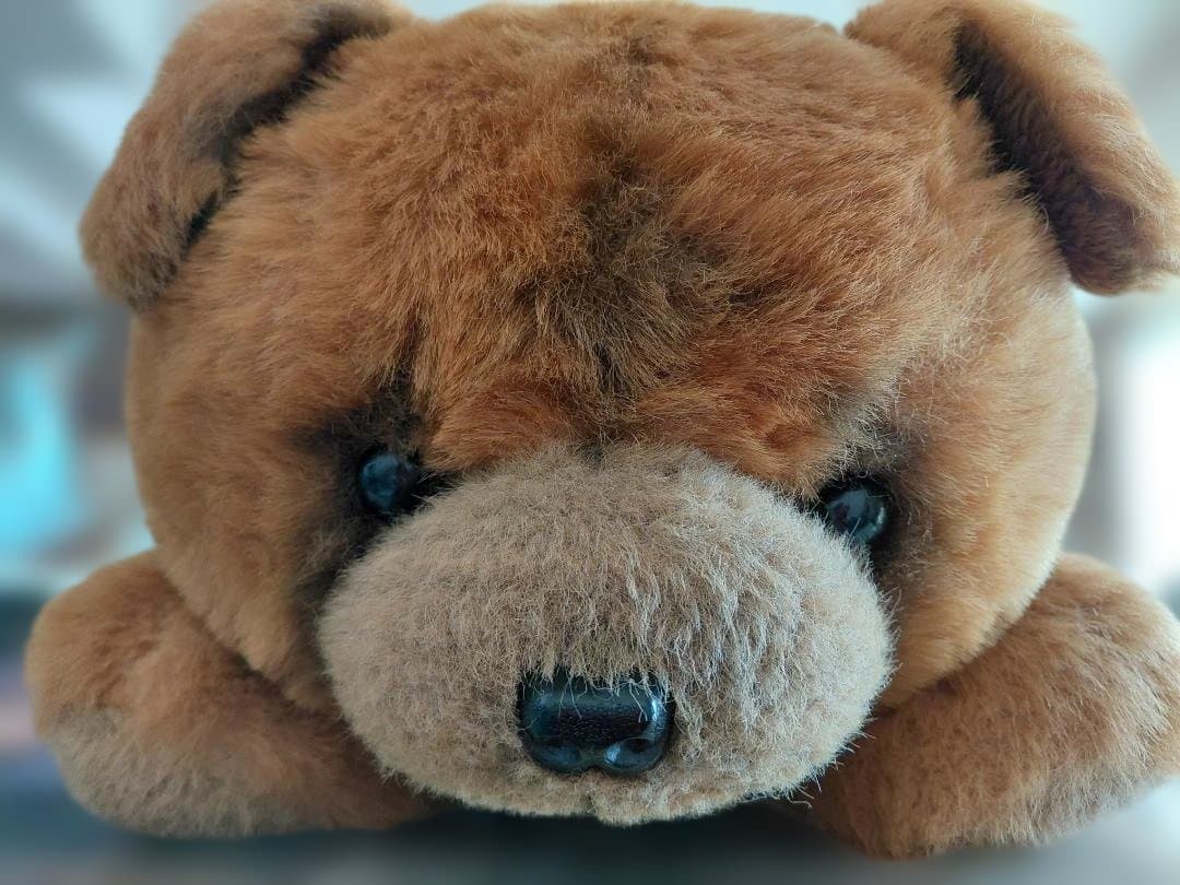 【三英】昭和 レトロ 特大 チャウチャウ ぬいぐるみ茶色の犬