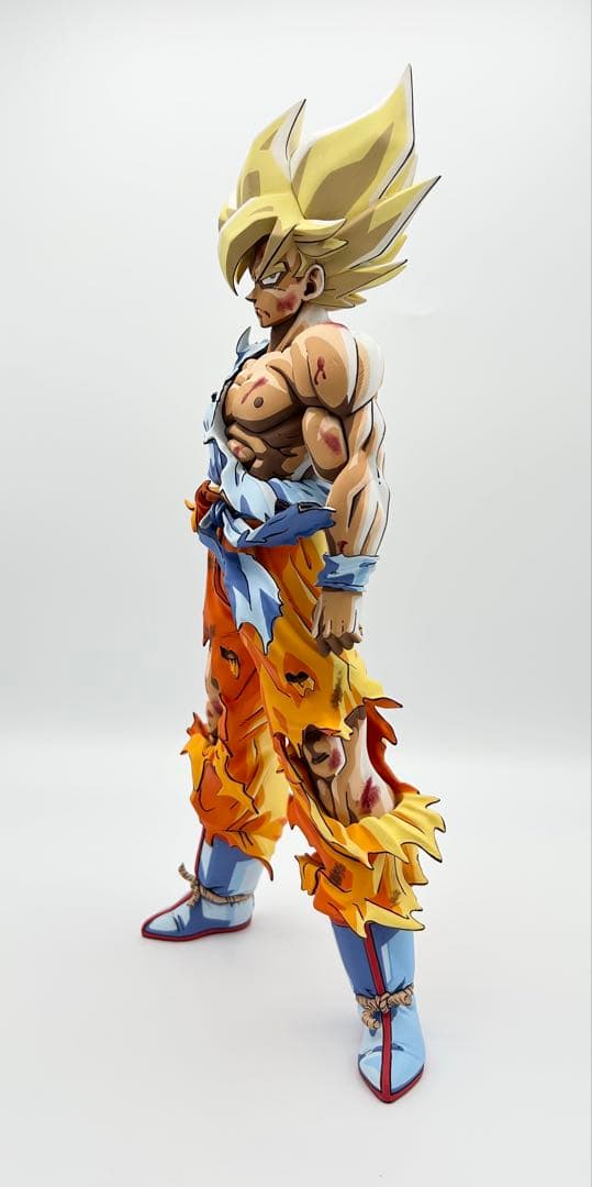 ドラゴンボール　フィギュア　伝説の超サイヤ人　孫悟空　リペイント　二次元彩色