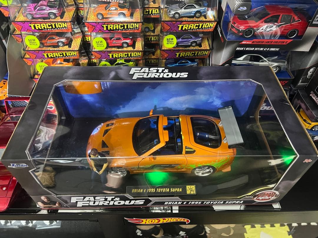 ミニカー FAST&FURIOUS JADATOYS 1/18 LED SUPRA