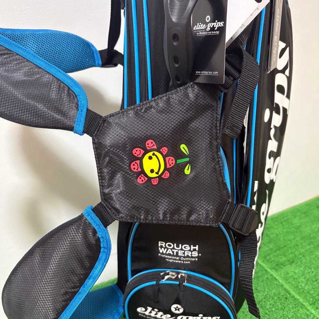 elite grips エリートグリップ 軽量キャディバッグ ブラック＆ブルー