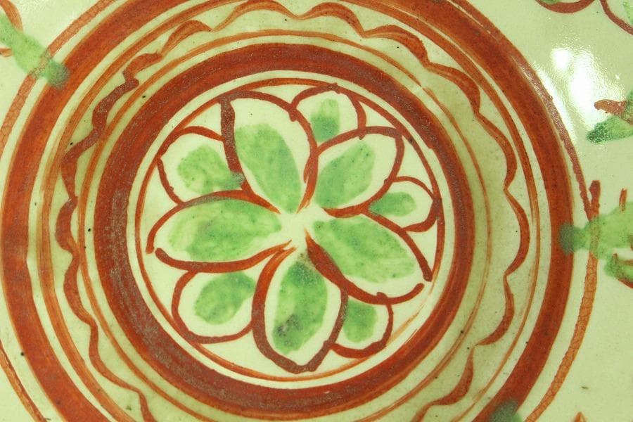 中国美術 赤絵 草花紋 碗 古美術 唐物 茶道具伝来(K-YC513)