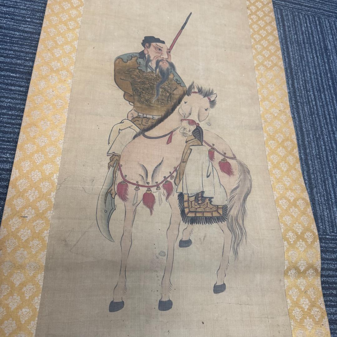 中国古美術 　掛け　軸 骨董品 現状品 旧蔵 時代物　肉筆