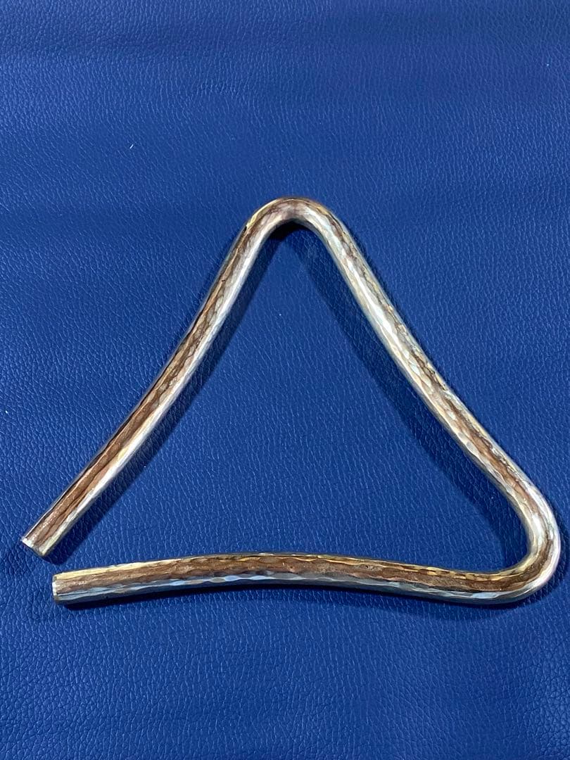 トライアングル 自作 真鍮製 10mm×15cm