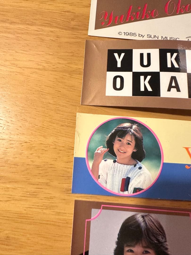 岡田有希子さん　シールセット　ステッカー　6枚　袋付き