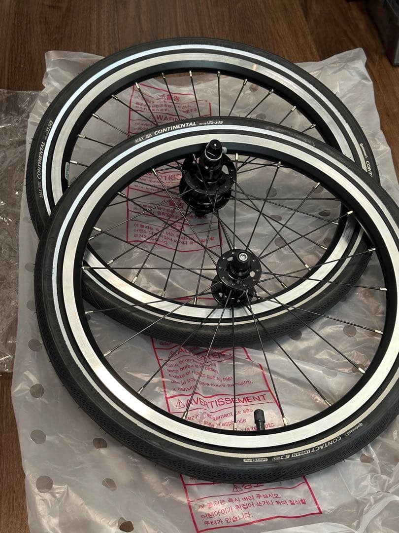 ア*マ様 BROMPTON P/T-LINE 完組ホイール 2本セット4スピード