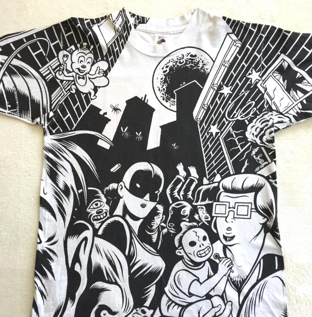 ビンテージ Iggy Pop Brick by Brick 総柄Tシャツ