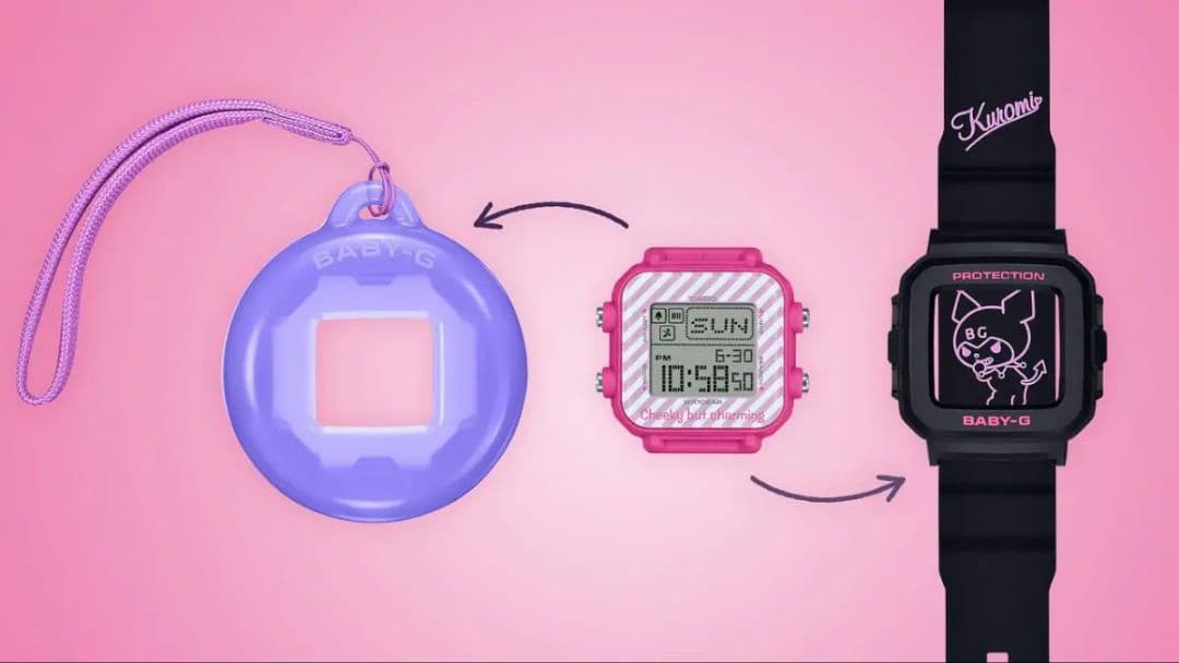 【レア　新品未使用】BABY-G 「クロミちゃん」コラボモデル　デジタル腕時計