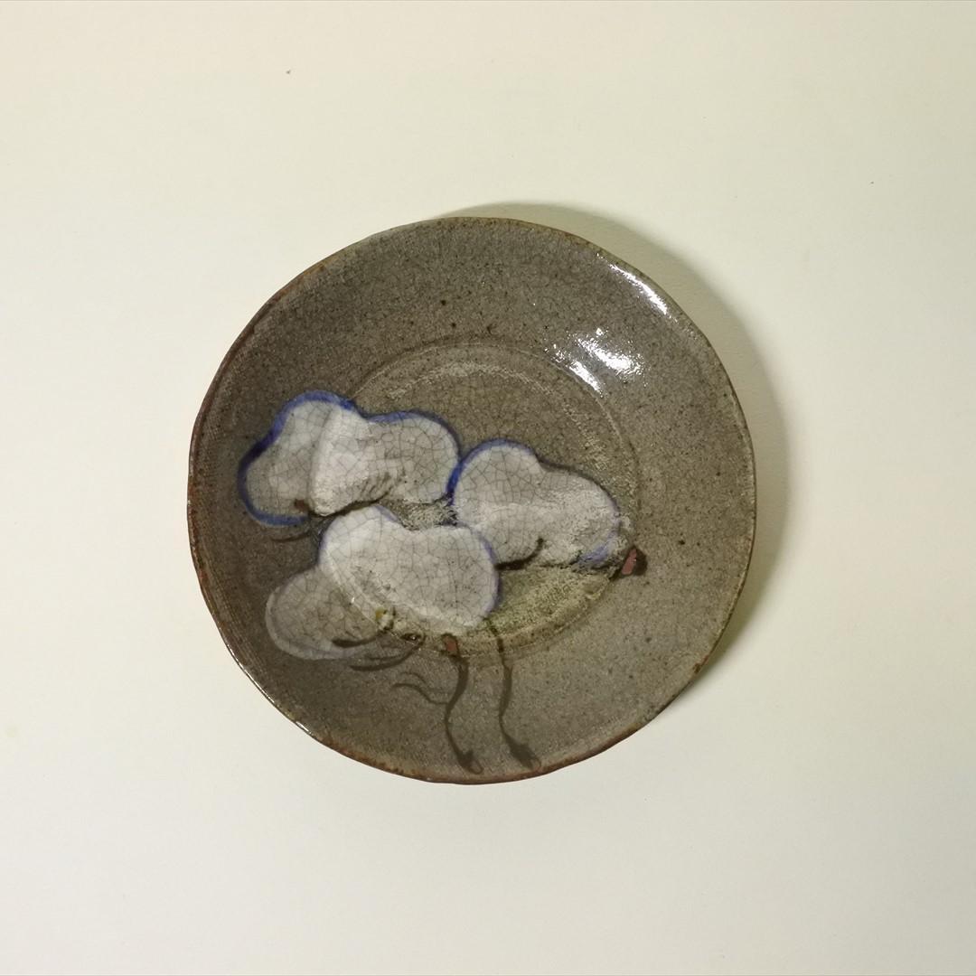 明治時代　犬山焼　銘々皿　菓子皿　６枚組　骨董品　アンティーク　d