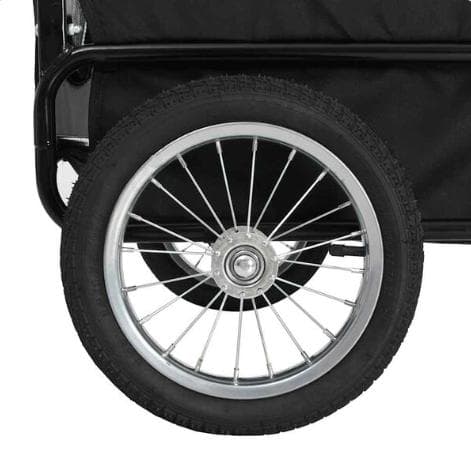 2-in-1 ペット用 自転車トレーラー＆ジョギングベビーカー ブルー＆グレー