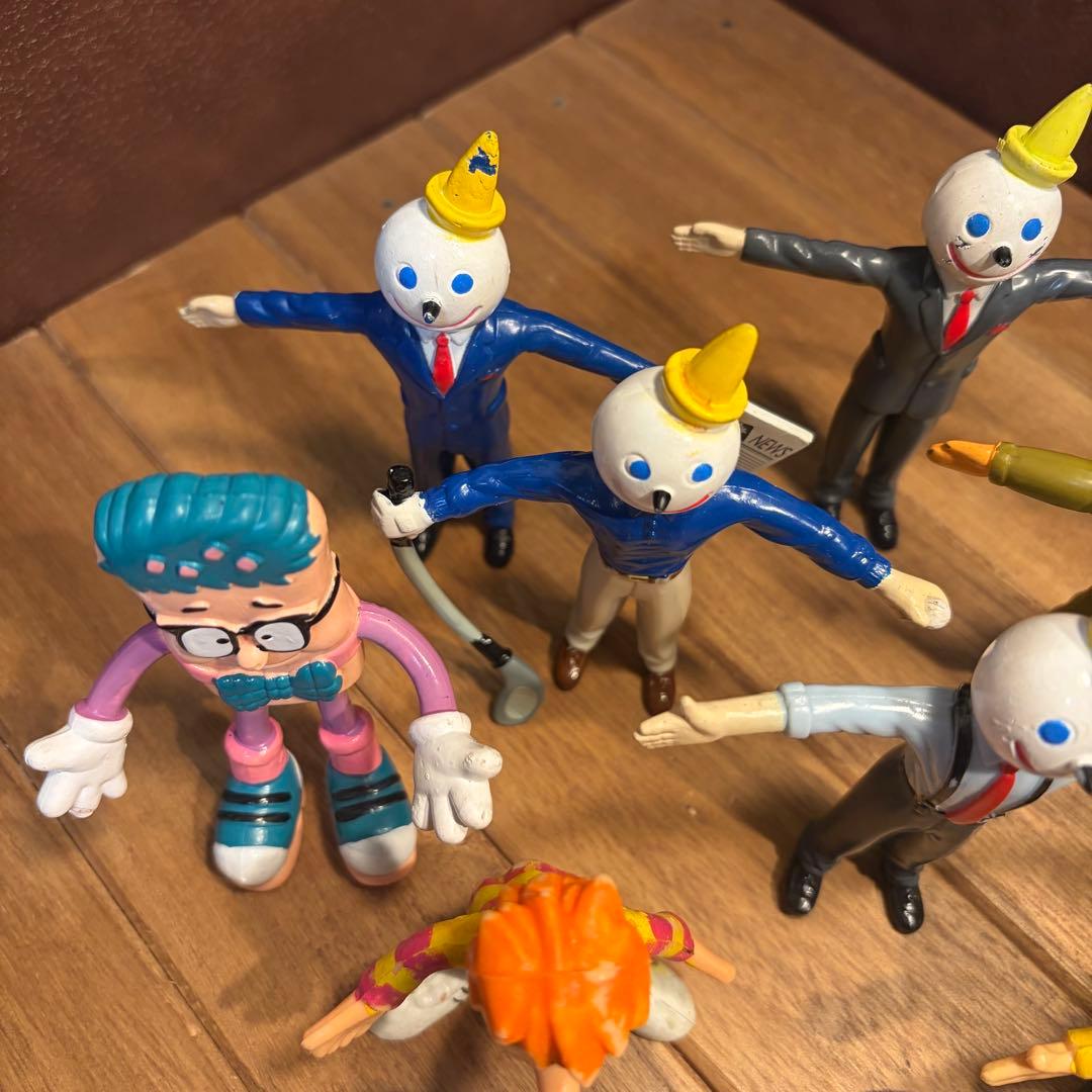 USAヴィンテージミールトイ　ジャックインザボックス　ベンダブルフィギュアセット
