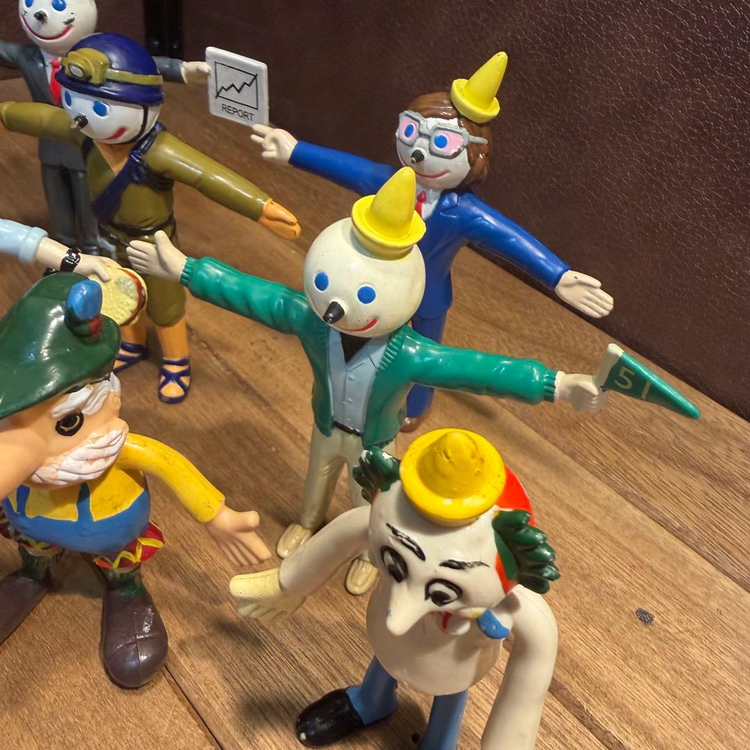 USAヴィンテージミールトイ　ジャックインザボックス　ベンダブルフィギュアセット