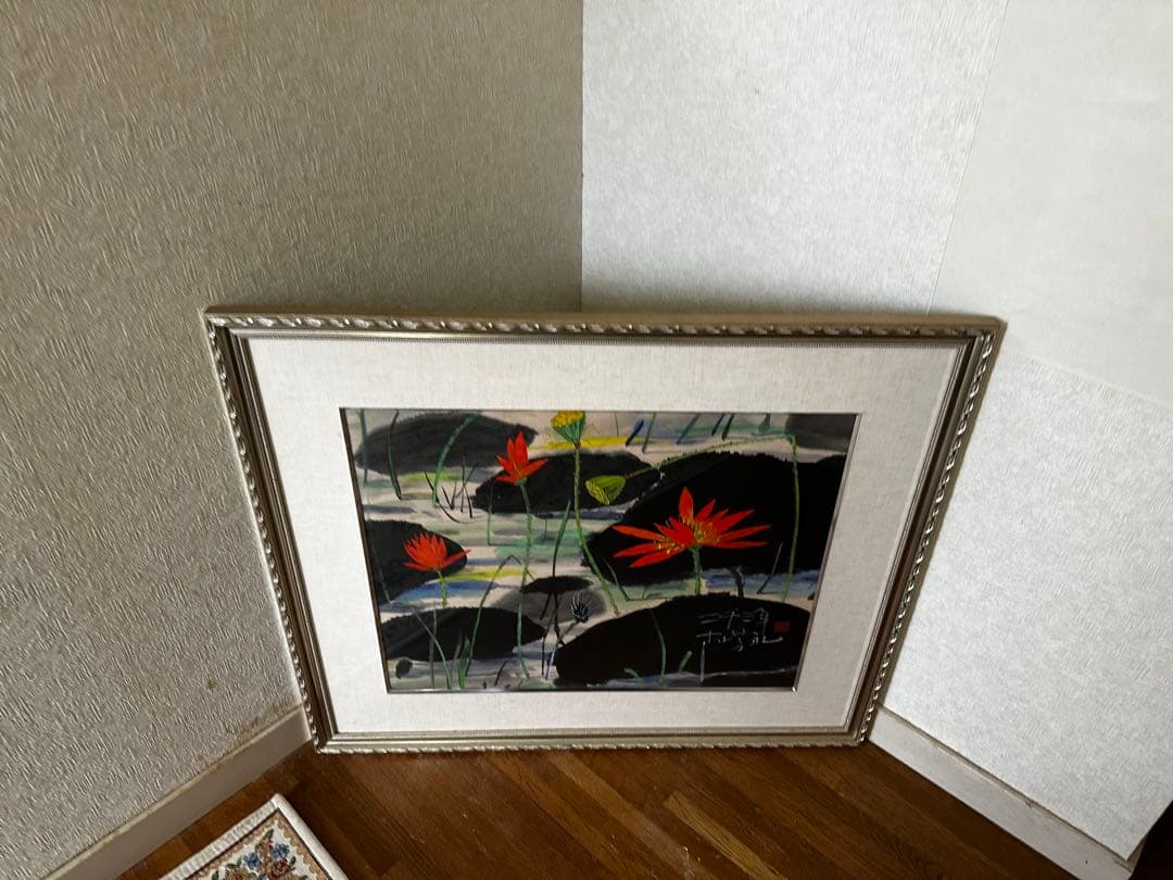 水面の花 絵画