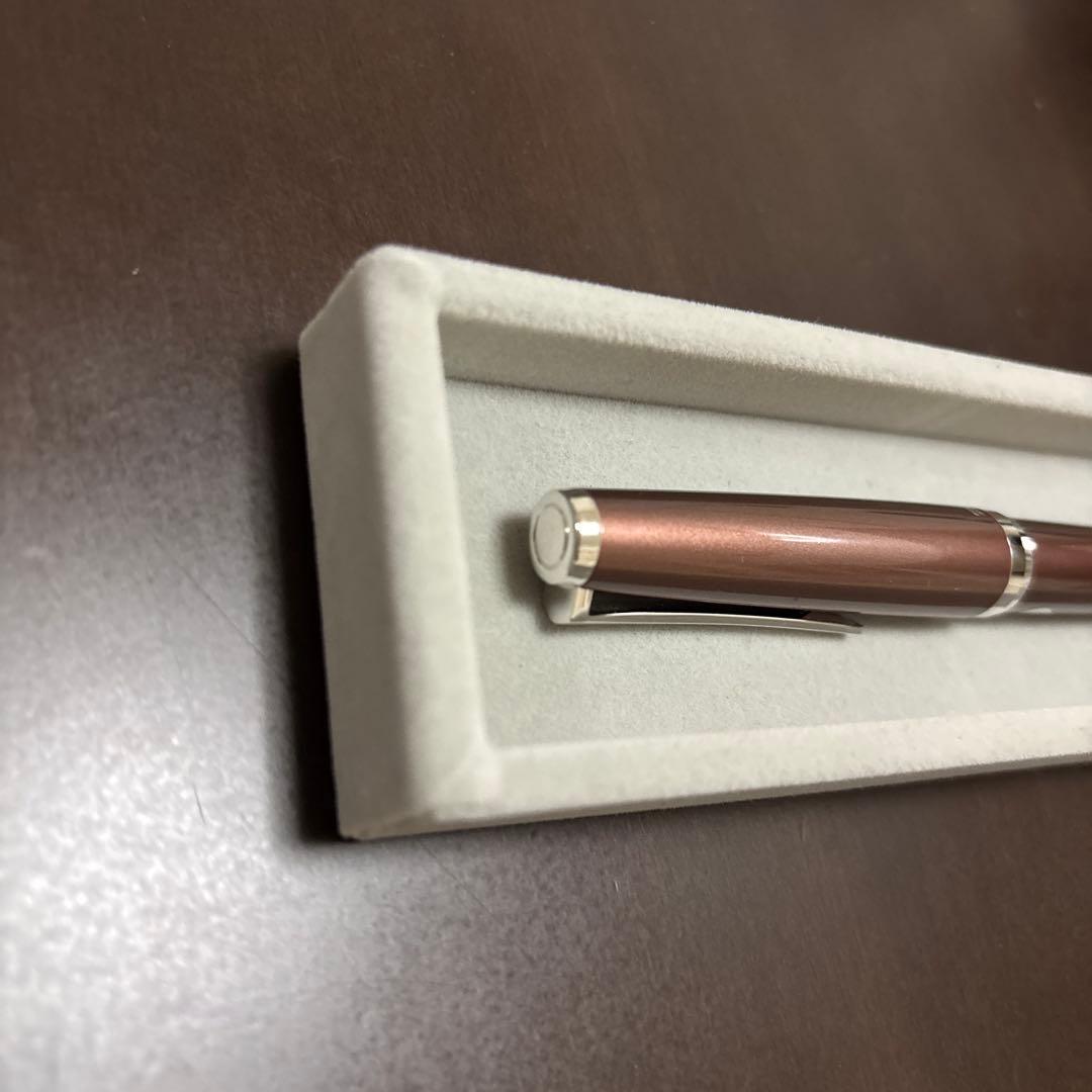 パイロット　エラボー　金属軸　ブラウン　万年筆 中字軟