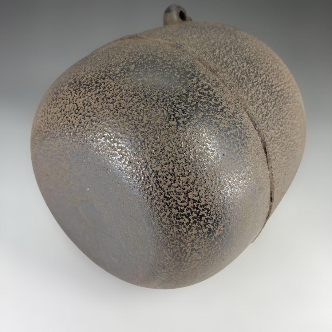 【中古品】あじろ鉄　焼抜風炉用　棗釜（紙箱）USED〈税込・送料込〉