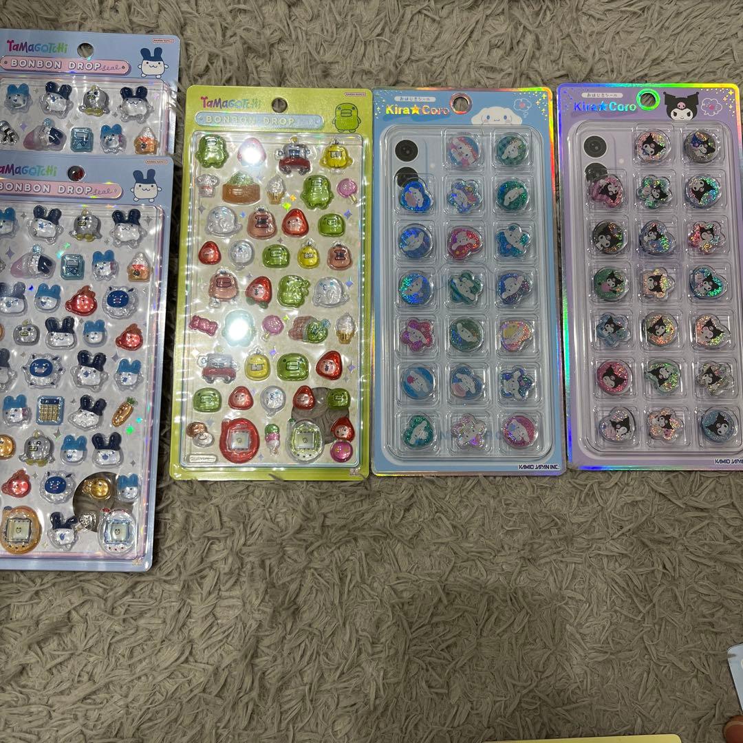 ボンボンドロップシール　たまごっち　サンリオ　しずくちゃん　正規品、正規購入