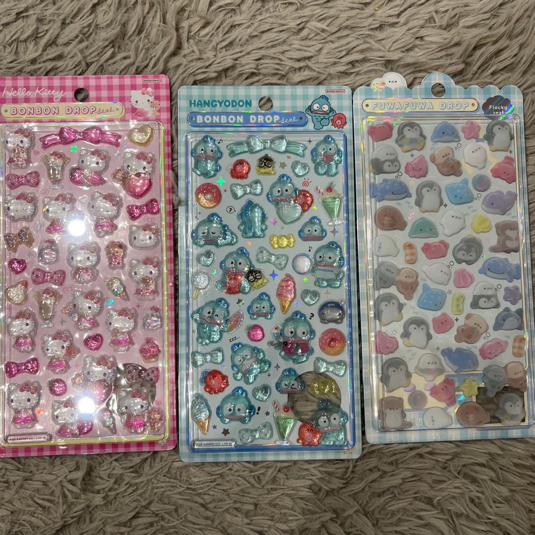 ボンボンドロップシール　たまごっち　サンリオ　しずくちゃん　正規品、正規購入