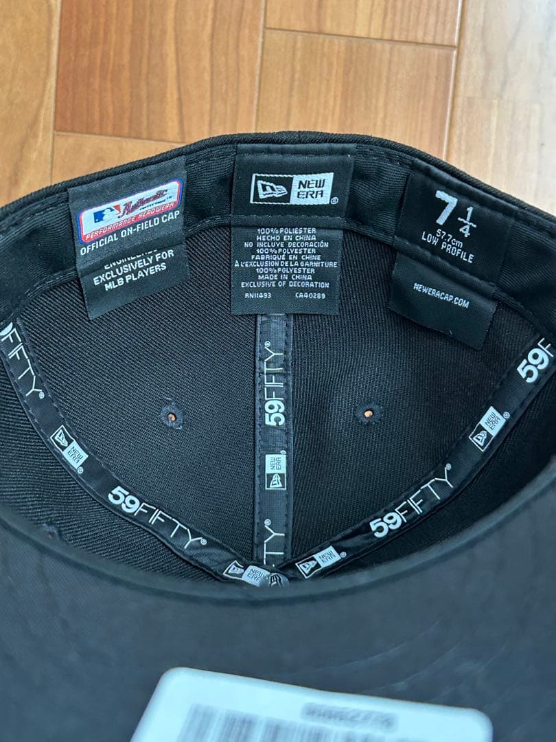 新品ホワイトソックスニューエラ59FIFTY LP 7 1/4 野球殿堂パッチ