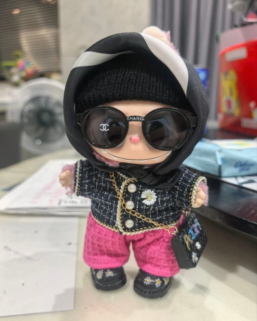 Labubu BIGBANG G-DRAGON ジヨン着用風 ぬいぐるみ服 7点