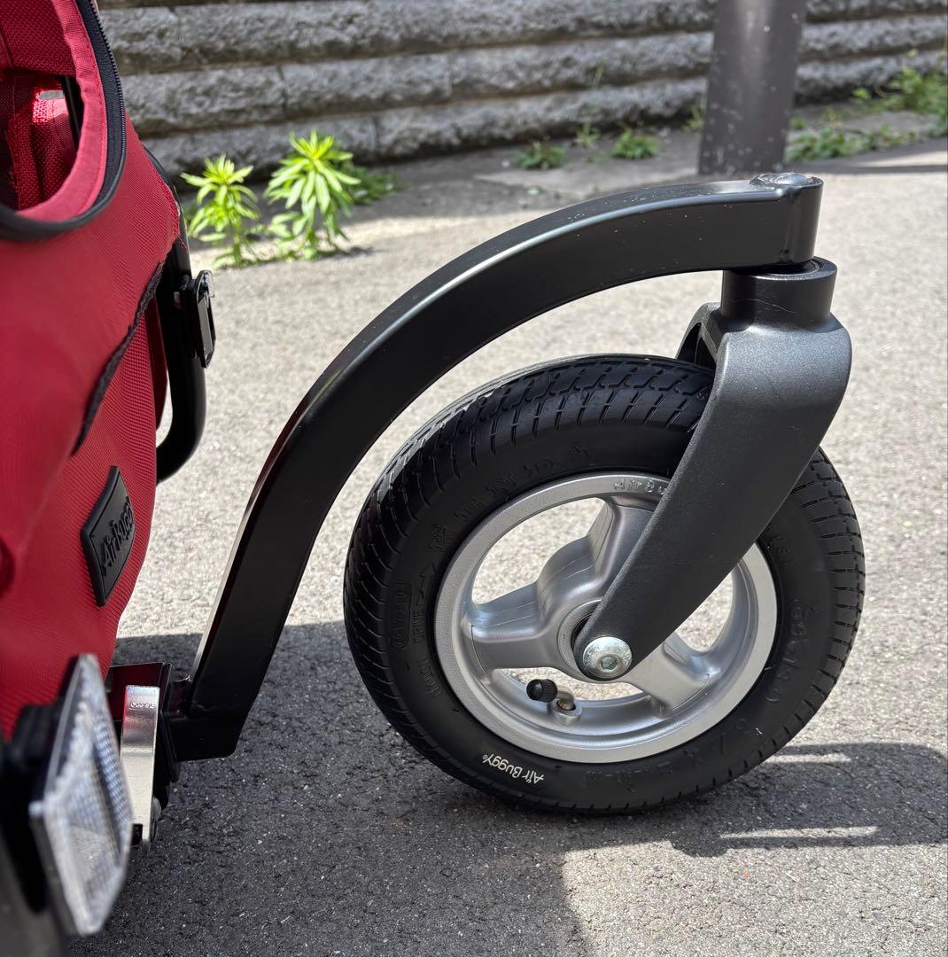 赤いペットカート　エアバギー　AirBuggy トゥインクル