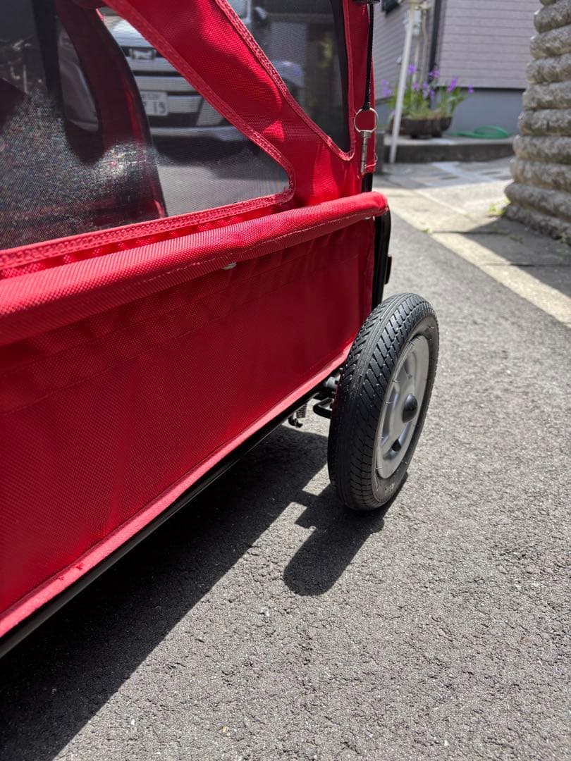 赤いペットカート　エアバギー　AirBuggy トゥインクル
