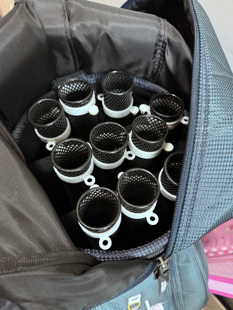 adabat アダバット　ゴルフキャディバッグ ネイビー 犬のイラスト付き