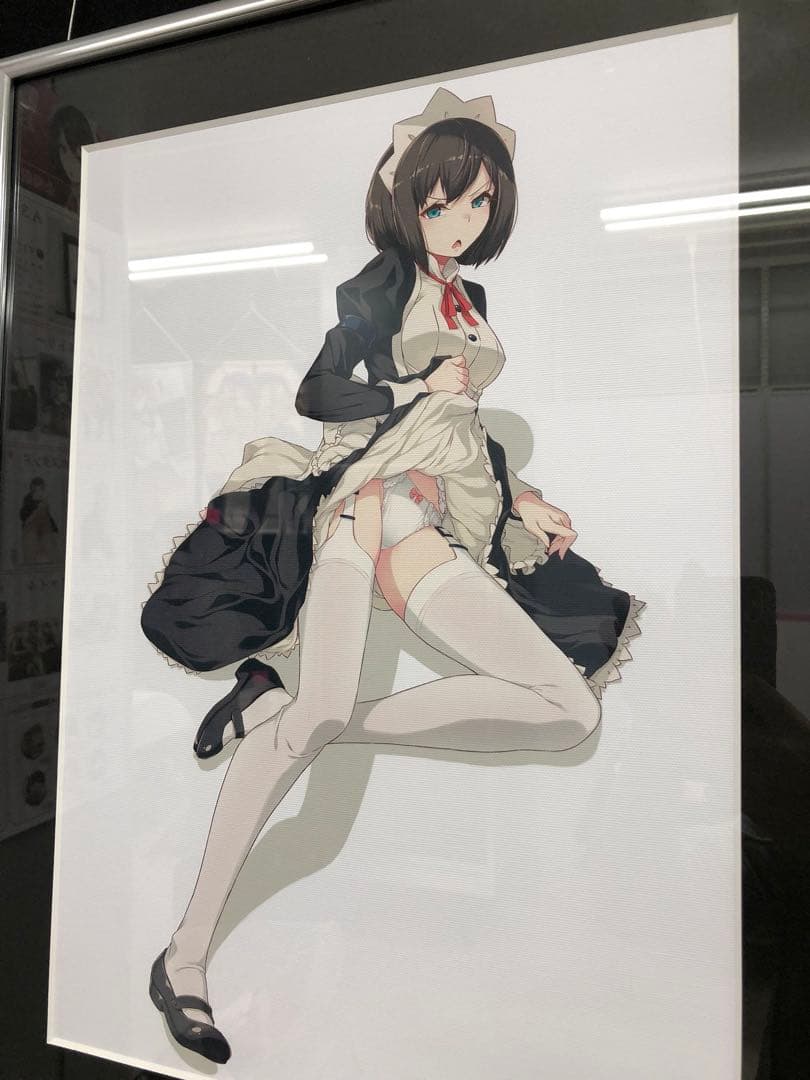40原先生 直筆サイン色紙 2018年第2回嫌パンイラスト展 くじ特賞 当選品