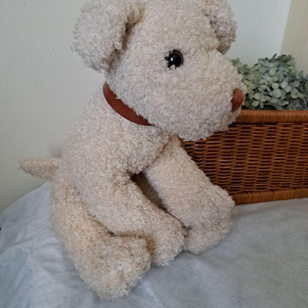 アフタヌーンティー　犬　レア　ぬいぐるみ　首輪付き　エアデールテリア　インテリア