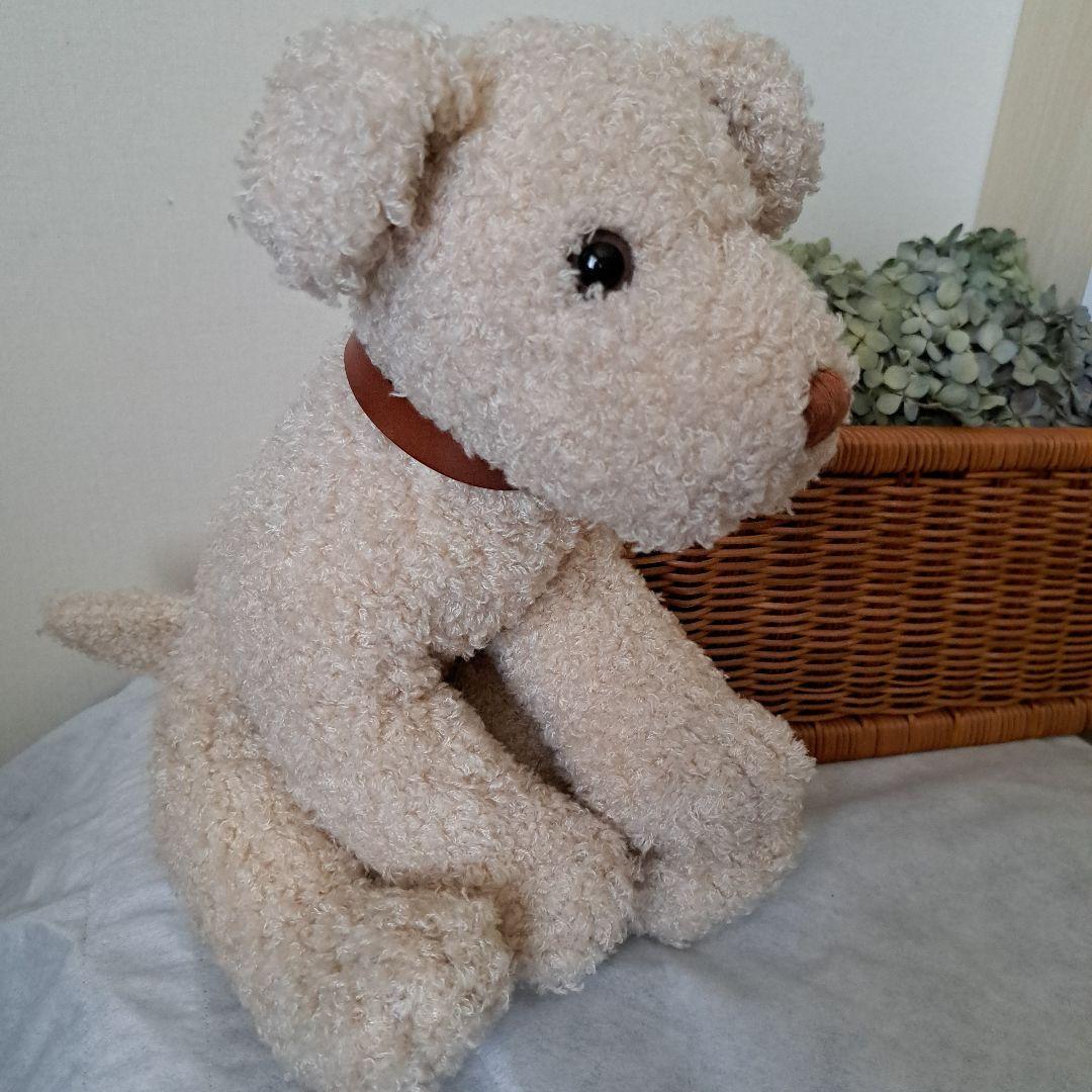 アフタヌーンティー　犬　レア　ぬいぐるみ　首輪付き　エアデールテリア　インテリア