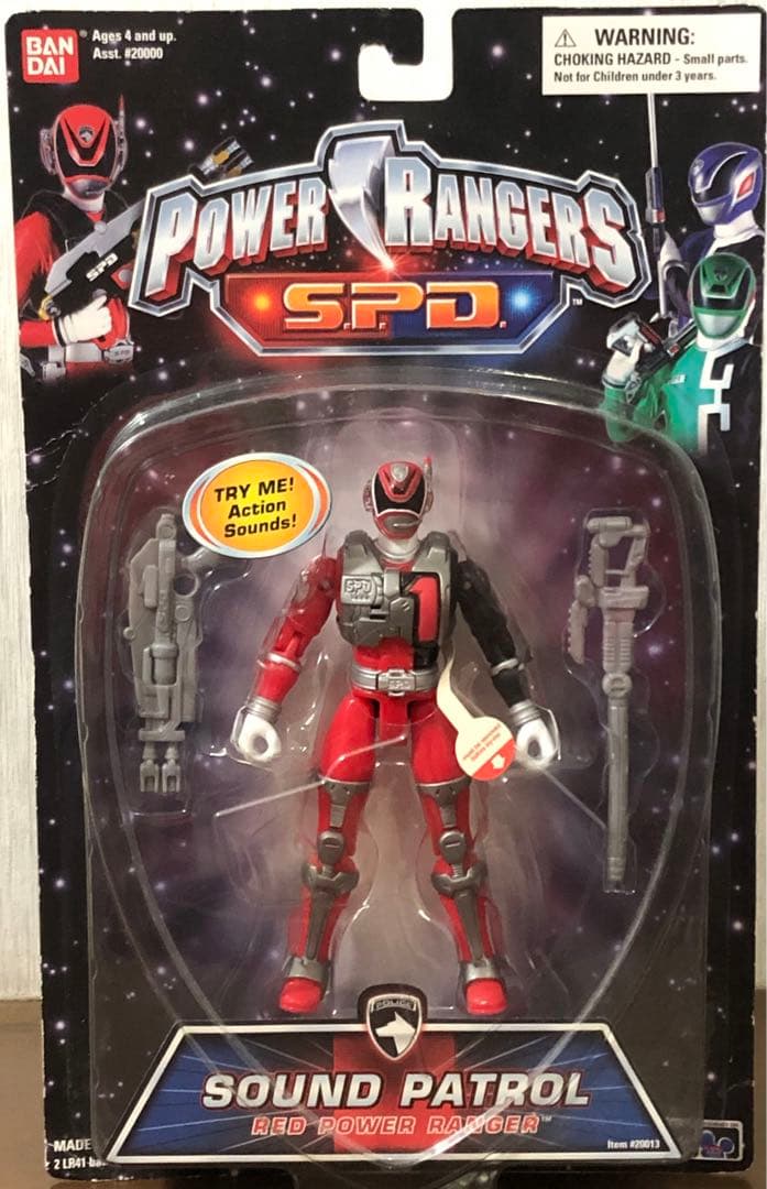 デカレッド パワーレンジャーSPDライトパトロール&サウンドパトロール2体セット