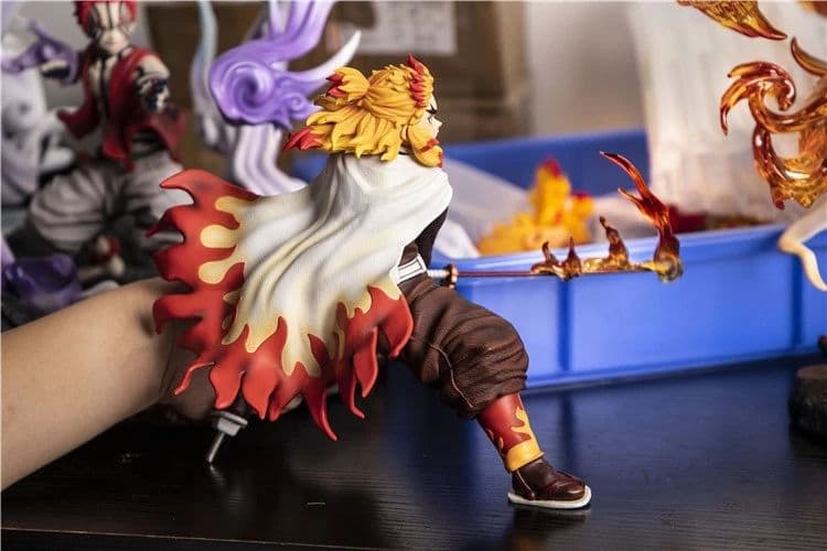 鬼滅の刃 炎柱 煉獄杏寿郎 上弦の参 猗窩座 フィギュア ガレージキット GK