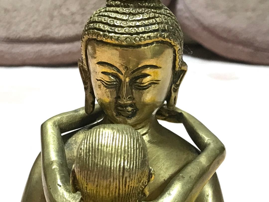 チベット密教/歓喜仏 高さ約16㎝ 約1kg/ヤブユム/シャクティ