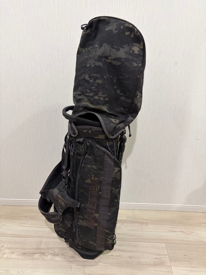 【中古美品】ブリーフィング　キャディバッグスタンドCR-4 マルチカムブラック