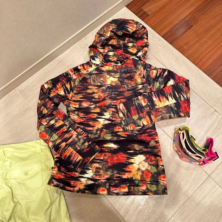 美品 Burton ウエア 新品ゴーグル 三点セット