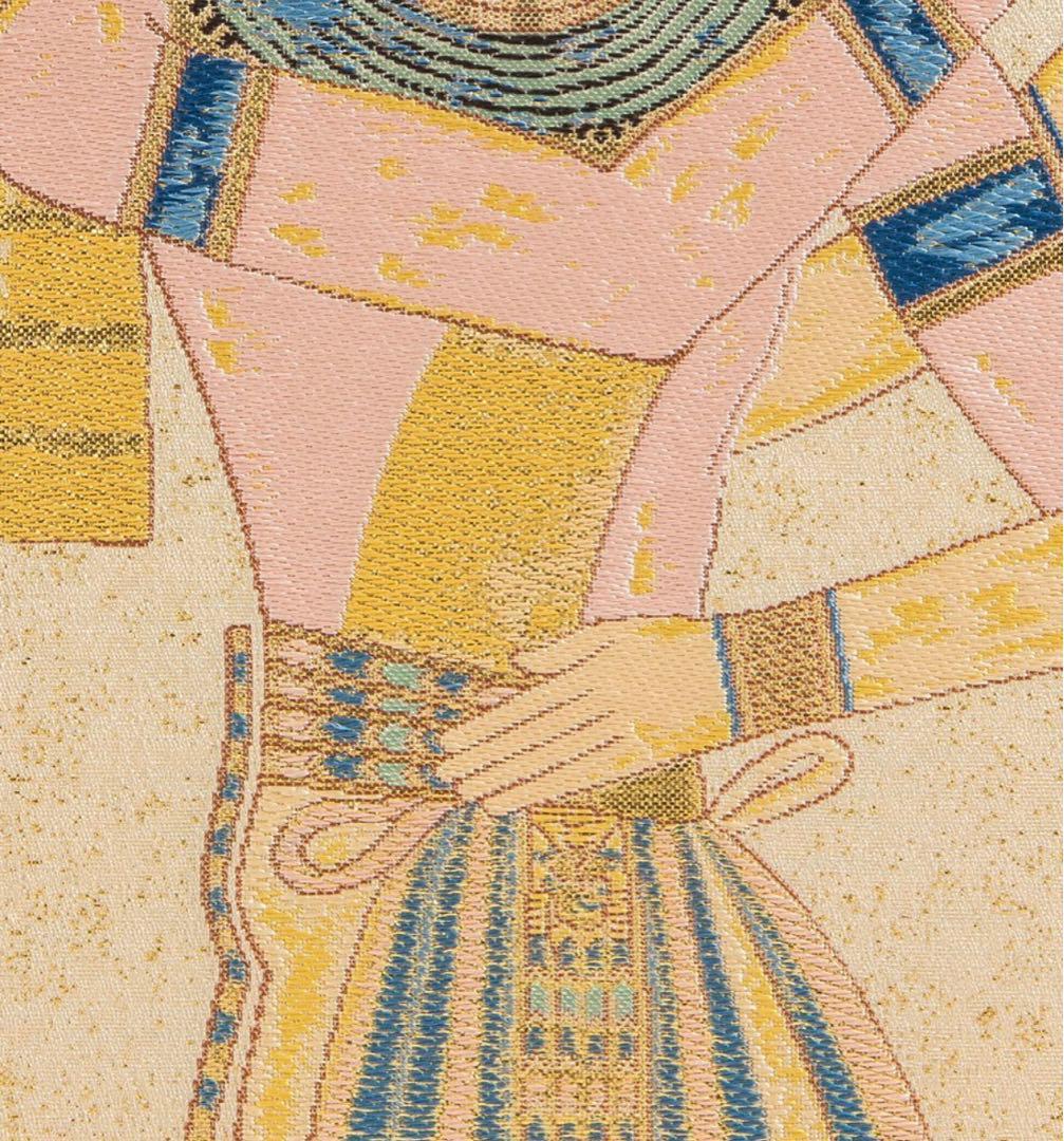 ⭕️ 龍村平蔵 美品 真作 三代 エジプト壁画文錦 美術織物 額装 共シール