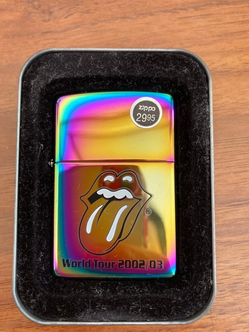 ローリングストーンズWorld Tour 2002/03 Zippo虹色ライター