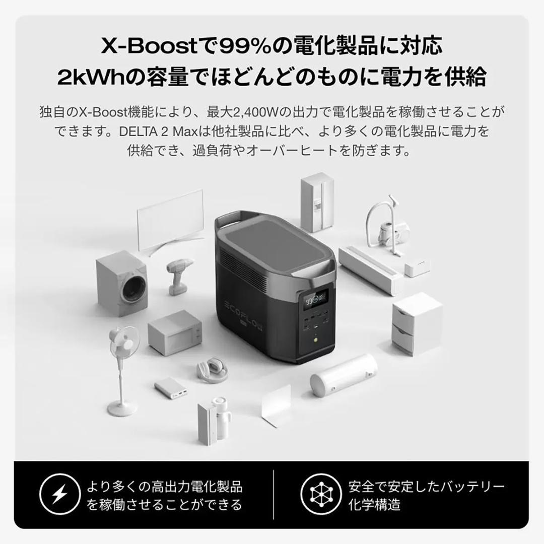 発電機・ポータブル電源 EcoFlow DELTA 2 Max EFDELTA2MAX-JP