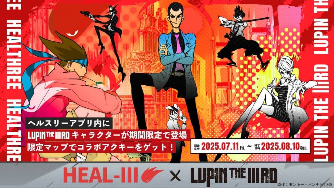 【限定品】ルパン三世　HEAL-III(ヘルスリー)コラボキーホルダー　峰不二子