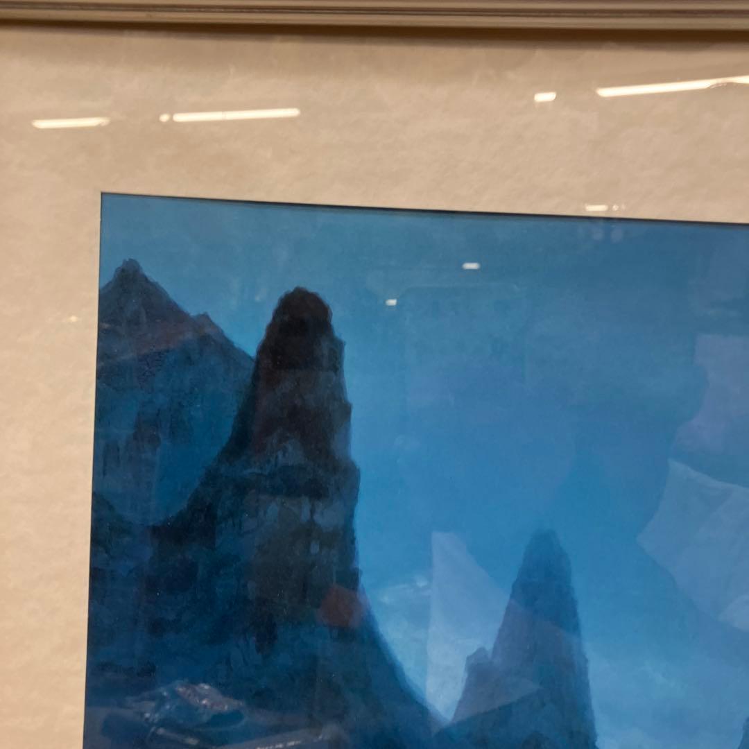 昭和レトロ 東山 魁い 雪月花月 復刻画 リトグラフ画 絵画 インテリア アート