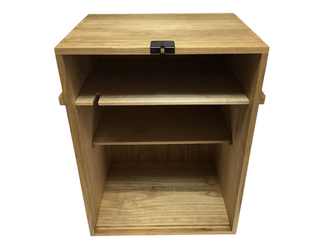 茶道具 古物品 旅箪笥 桐 白木 紙箱入