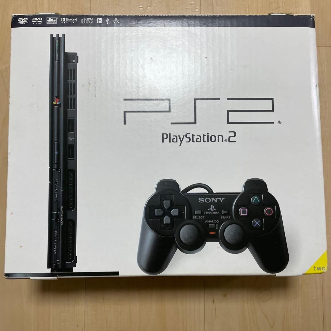 PS2 黒 SCPH-70000 本体 縦置スタンド ドラゴンボール他