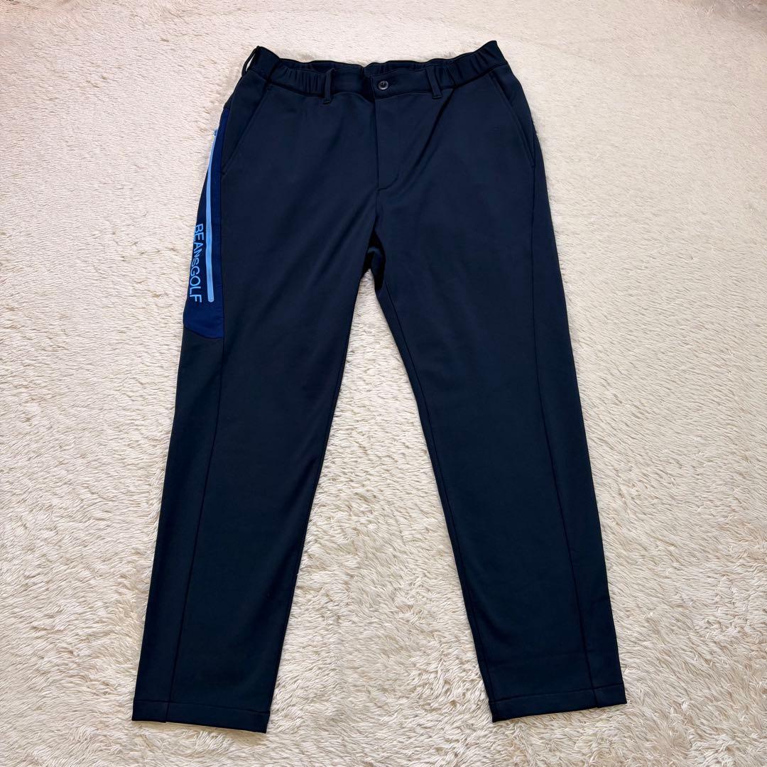 【美品】 BEAMS GOLF ゴルフウェア パンツ ストレッチ ネイビー XL