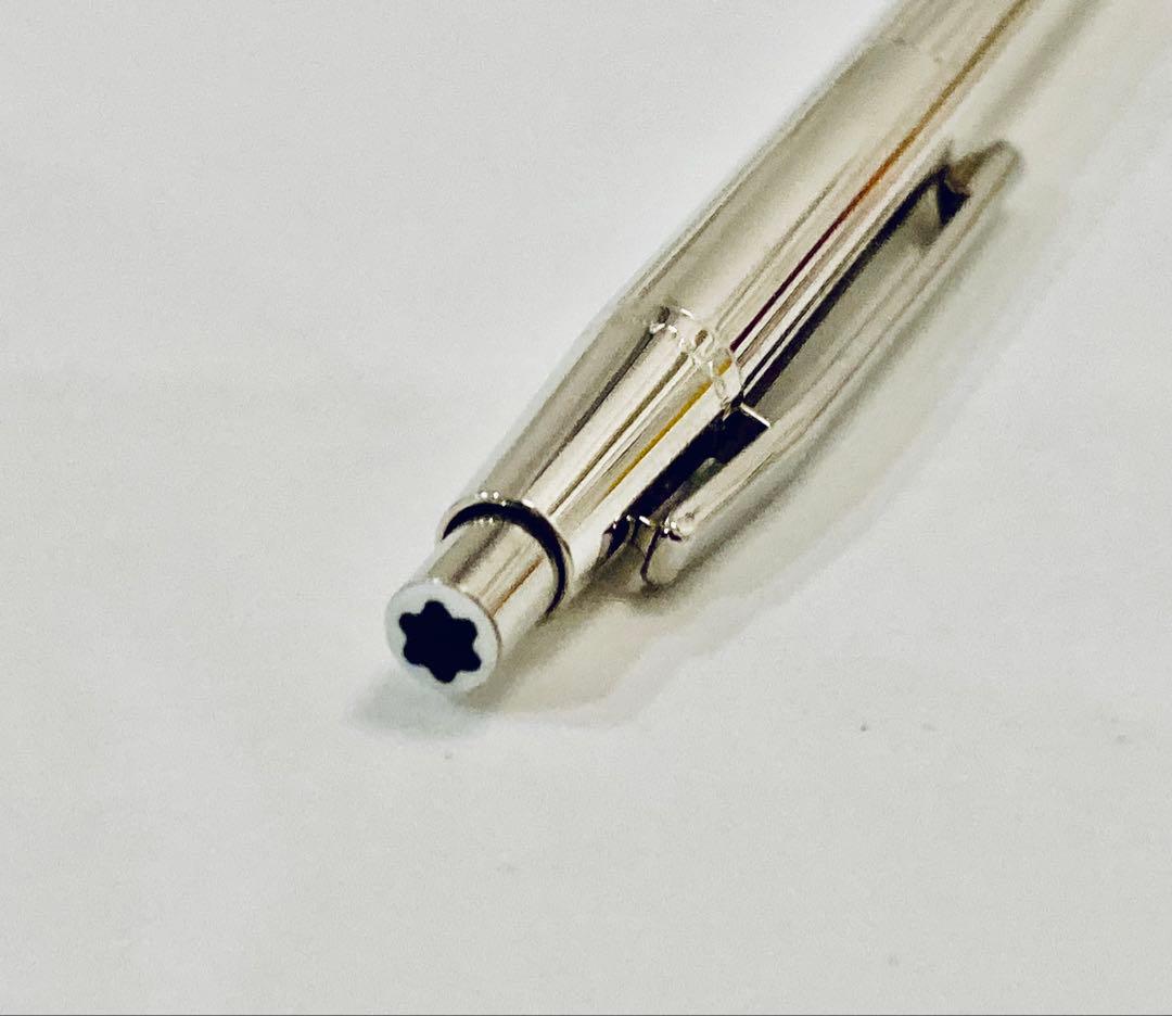 プラチナ仕上げ◆モンブラン高級シャープペンシル0.5ノブレスMONTBLANC