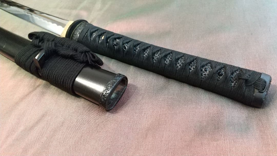 互の目刃紋【鐺・責金】模造刀 大刀 陣太刀 模擬刀 拵え katana 鍔
