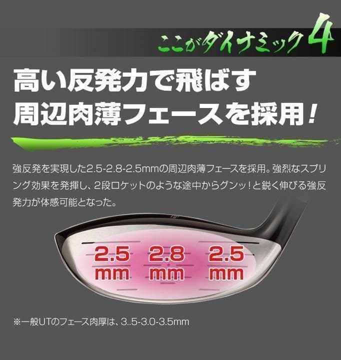 大人気★希少な#7番UTでパーオン量産! ダイナミクス 7UT USTマミヤ仕様